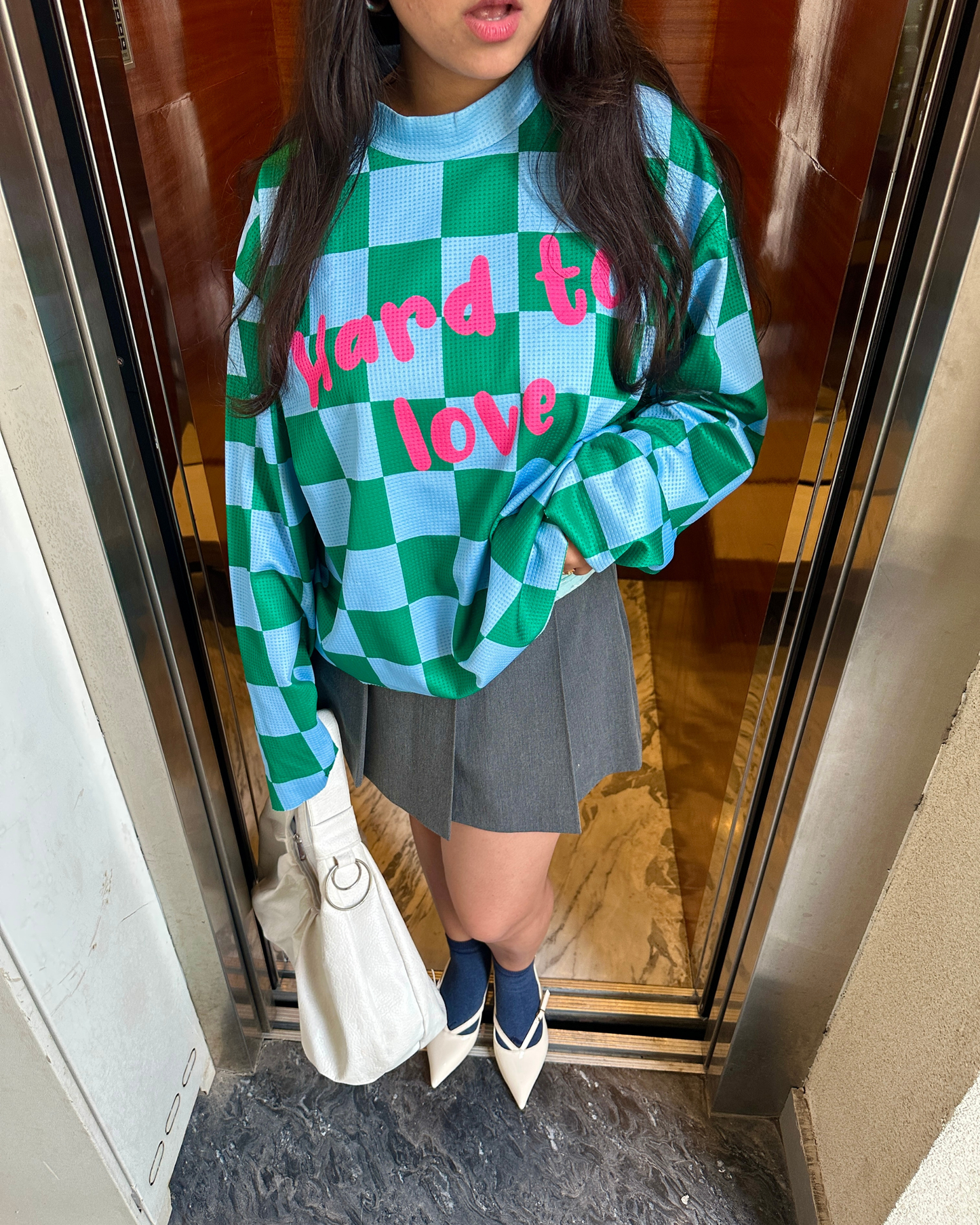 Hard to love waffle tee