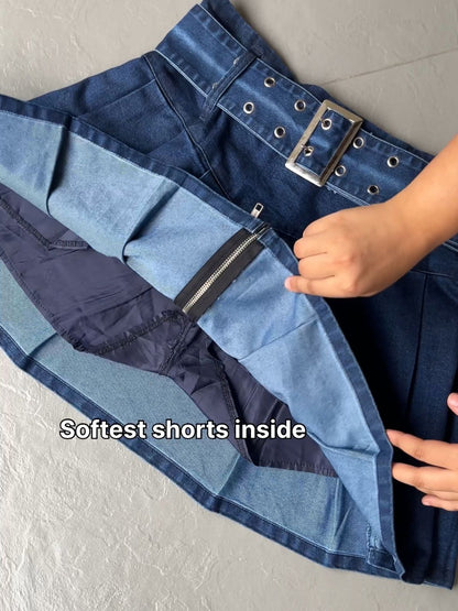 Denim Skort