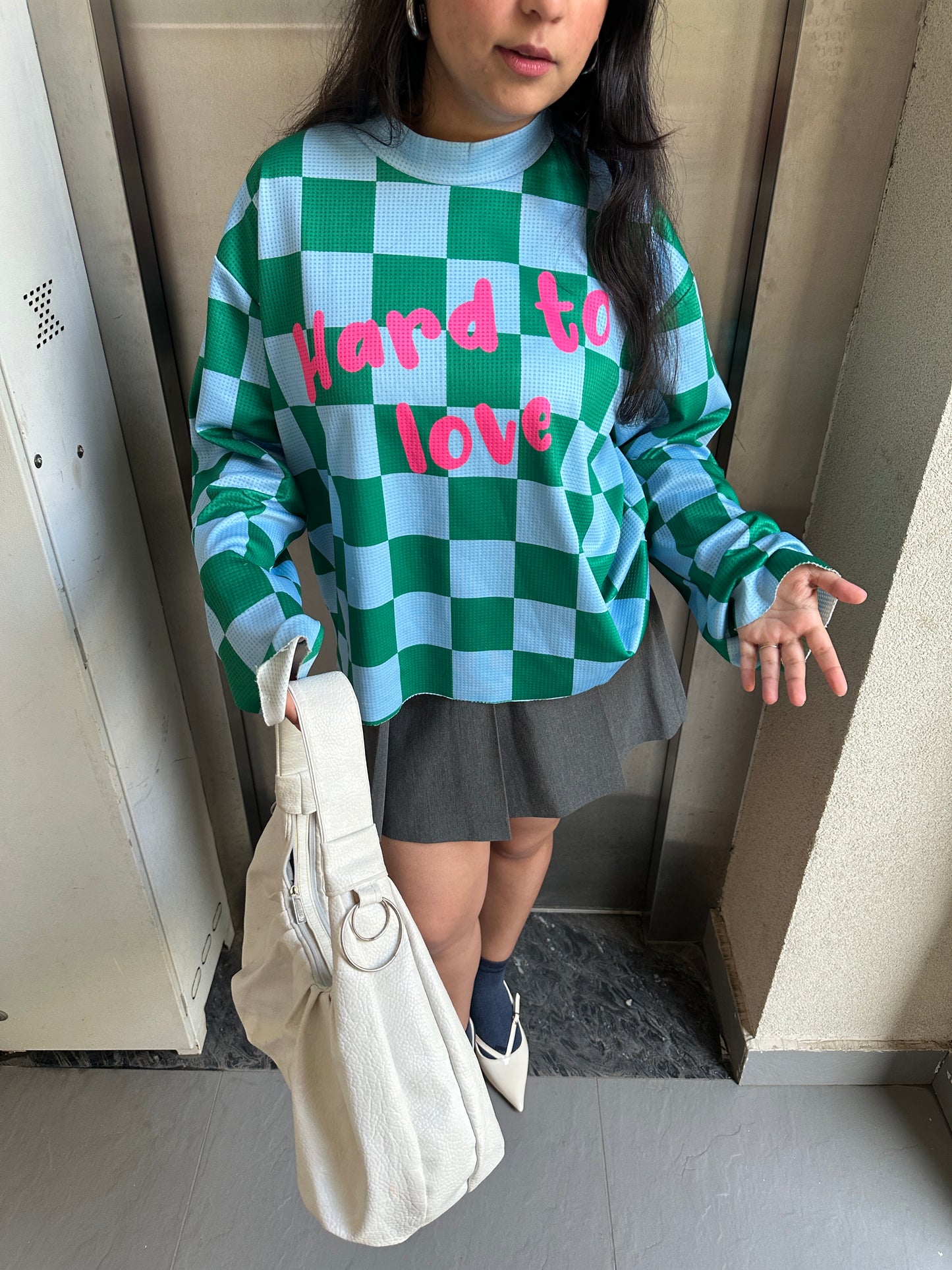 Hard to love waffle tee