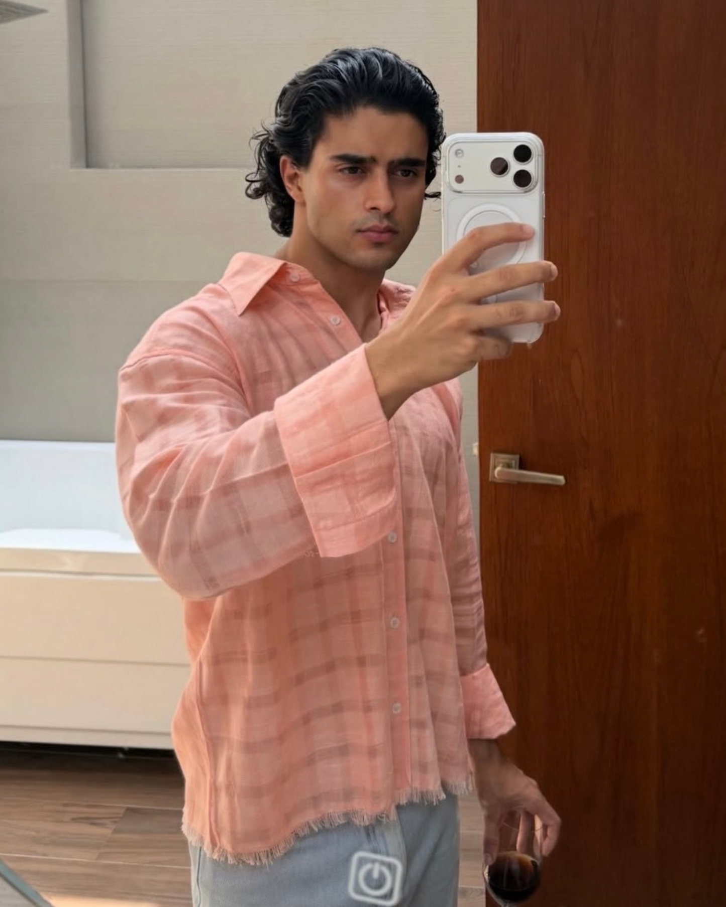 Peach Paloma Shirt
