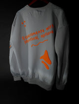 Orange on Grey Sweatshirt