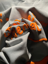 Orange on Grey Sweatshirt